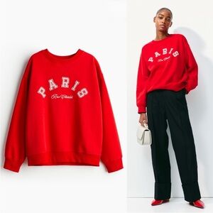 Red Paris Sweatshirt (Large)